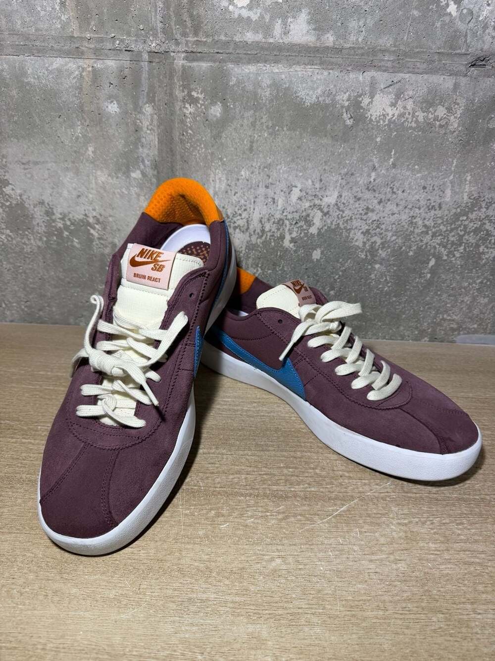 Nike SB Bruin React Dark Wine/Dutch Blue Skate Shoes (CJ1661-601)